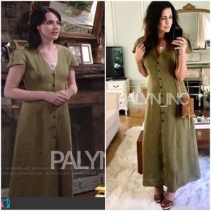 Zara | Dresses | Zara Khaki Long Linen Dress | Poshmark